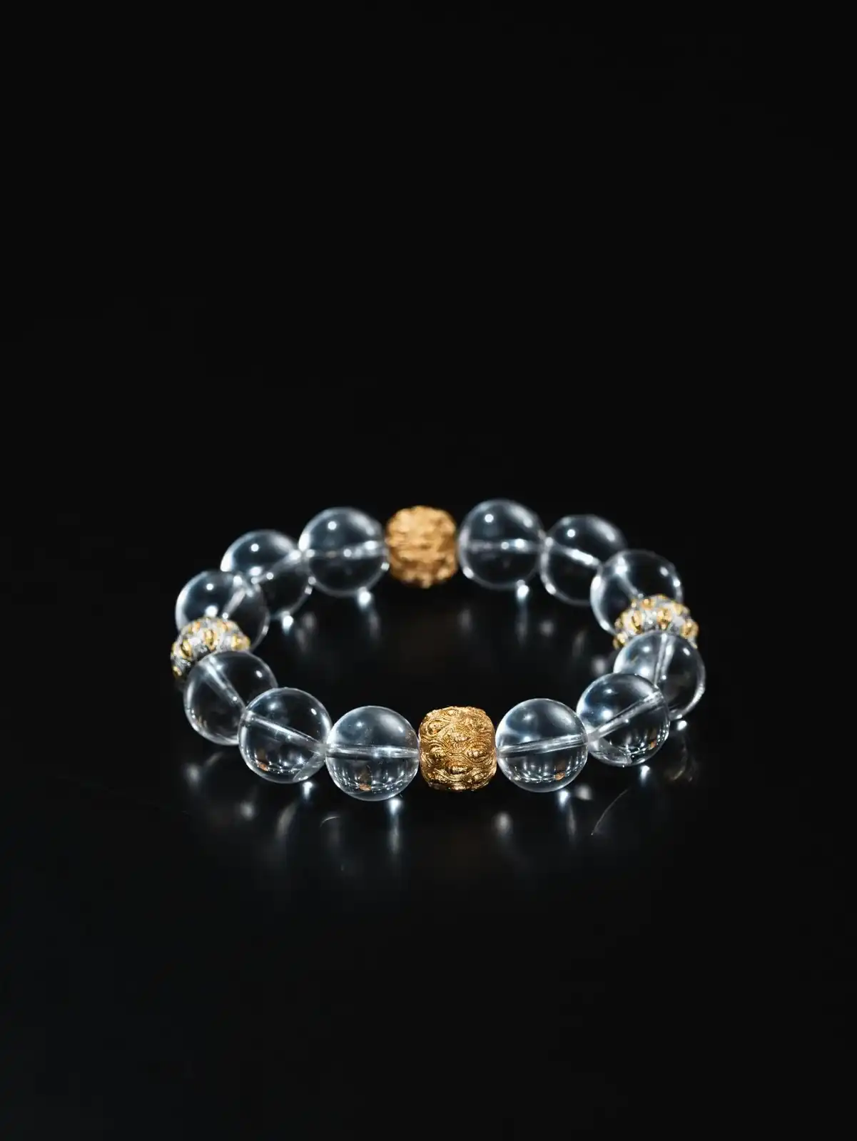 Clear Bead Statement Bracelet